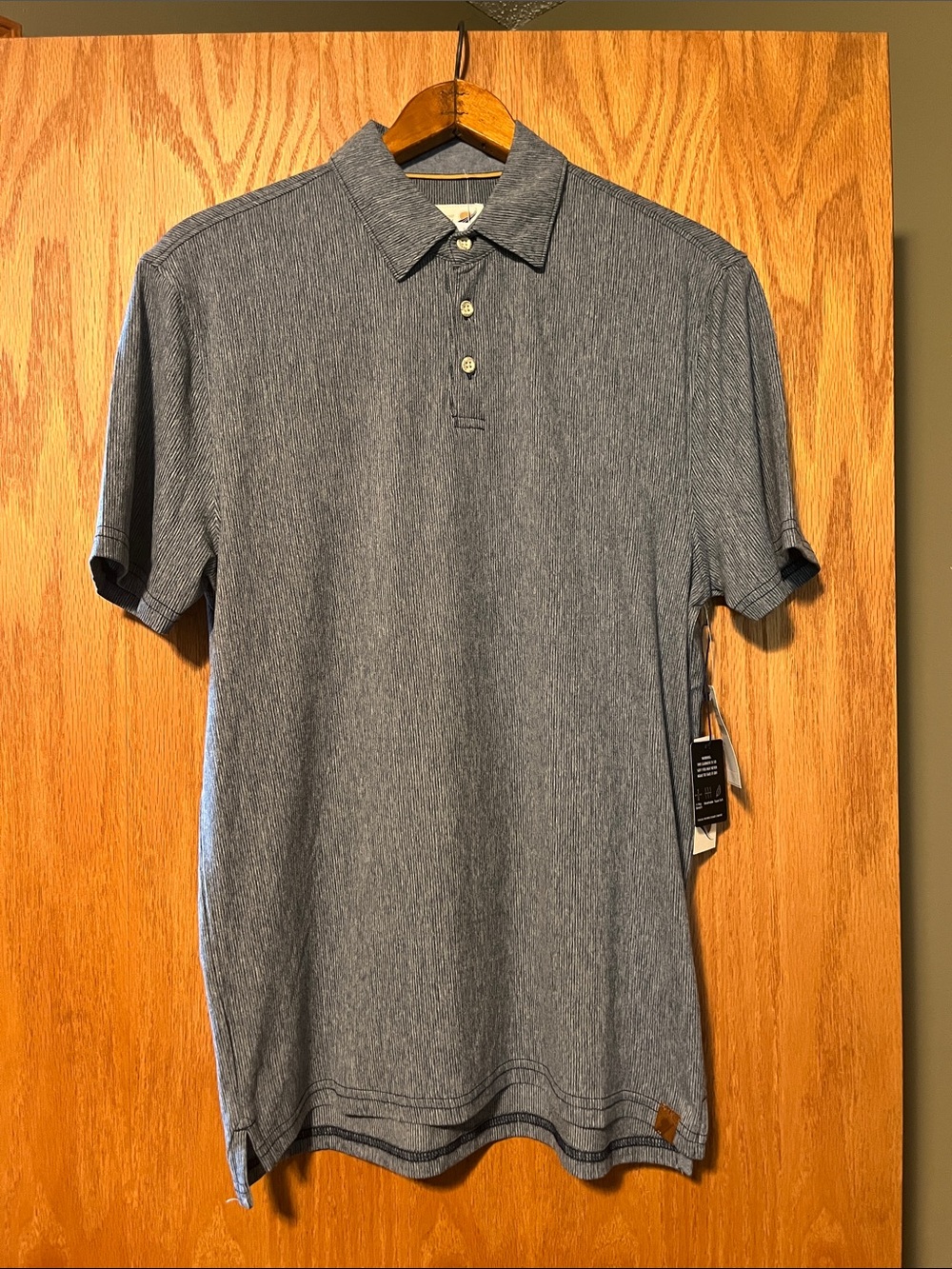 Fundamental Coastal Men's Heather Blue Polo Shirt